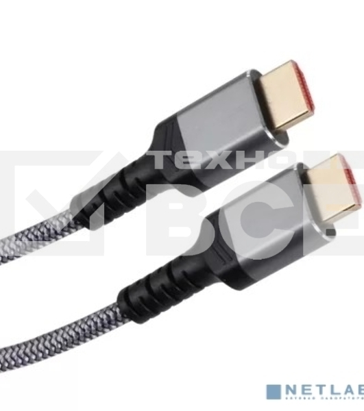 Кабель HDMI 19M/M,ver. 2.1 8KX60Hz (Econom) оплетка 1m iOpen ACG859A-1.0