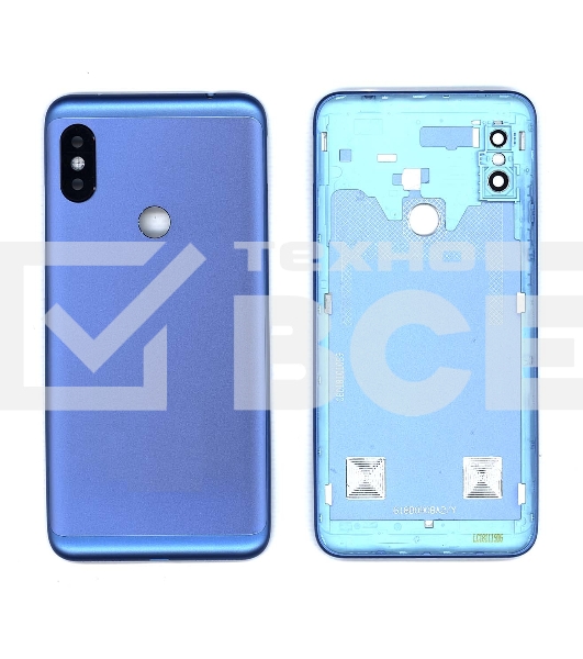Задняя крышка для Xiaomi Redmi Note 6 голубая