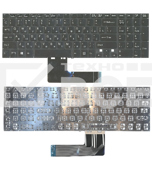 Клавиатура для ноутбука Sony FIT 15 SVF15 черная с подсветкой