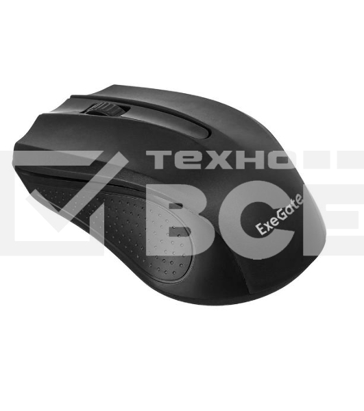 Мышь беспроводная ExeGate Professional Standard SR-9023 черный, 1200 dpi, радиоканал, USB, кнопки - 3
