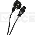 Кабель/ Кабель питания для ноутбуков 3-pin ( угловая Евровилка) <VDE> 3G*0.5mm2 Aopen <ACE022-1.8M> , 1,8m, фото4