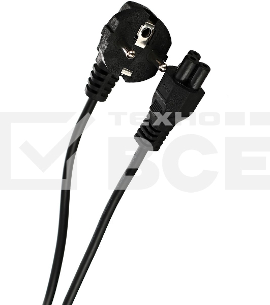 Кабель/ Кабель питания для ноутбуков 3-pin ( угловая Евровилка) <VDE> 3G*0.5mm2 Aopen <ACE022-1.8M> , 1,8m