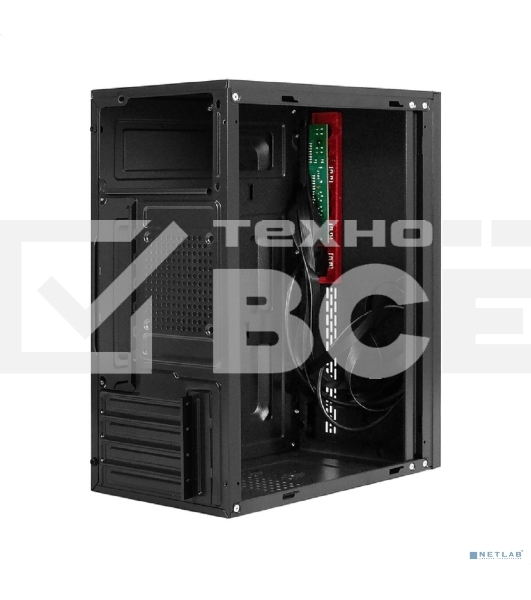 Компьютерный корпус Minitower ExeGate BAA-403U (mATX, без БП, 1хUSB/1хUSB 3.0, HD Audio, черный)