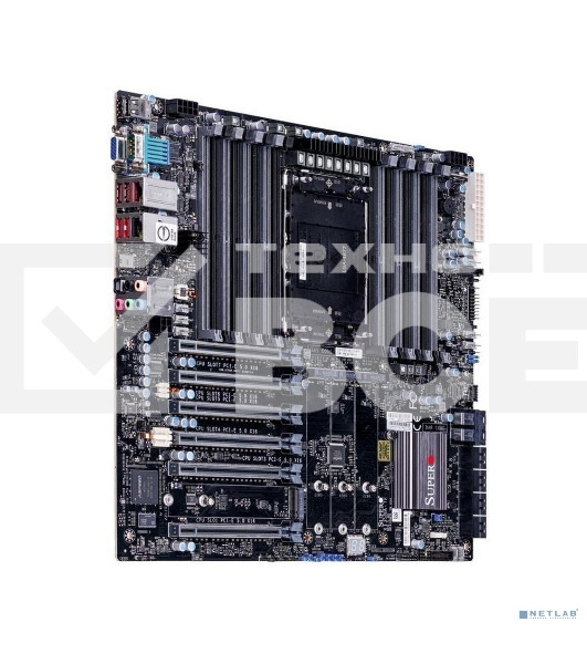 Материнская плата Supermicro MBD-X13SWA-TF-B, LGA 4677, Intel W790, 16xDDR5, 8xSATA, 4xM.2, 6xPCI-E 5.0 x16, 1x10Gb LAN, 1x1Gb LAN, 6xUSB, 7.1, E-ATX