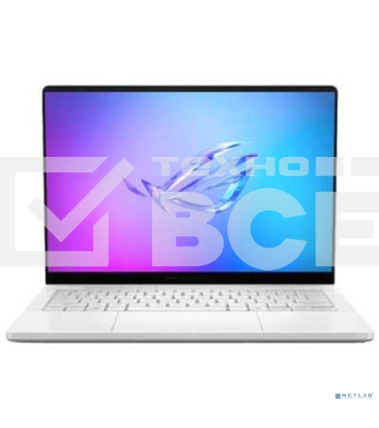 Ноутбук ASUS ROG Zephyrus G14 GA403UM-QS038 белый 14'(2880x1800 OLED 120Hz)/AMD Ryzen 9 270(4Ghz)/32768Mb/1024PCISSDGb/noDVD/Ext:nVidia GeForce RTX 5060(8192Mb)/Cam/BT/WiFi/73WHr/war 1y/1.5kg/DOS + +чехол