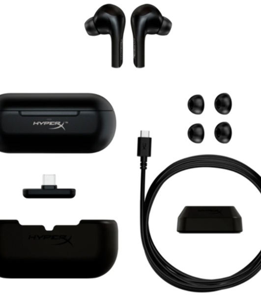Гарнитура HyperX Cloud Mix Buds чёрный, беспроводная, радиоканал, совместимость с PS5