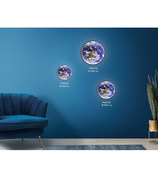 Настенно-потолочный светодиодный светильник Ambrella light FW11131 BK черный 15W LED 3000-6400K D240*38