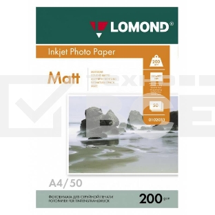 Фотобумага Lomond 0102033 A4/200г/м2/50л./белый матовое/матовое для струйной печати