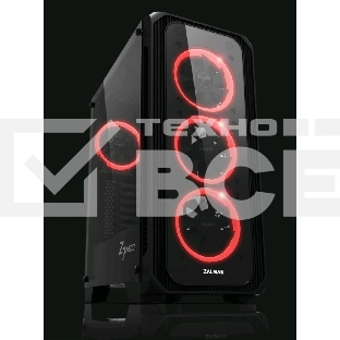 Компьютерный корпус ZALMAN Z7 NEO, без БП, большое боковое окно, черный, ATX