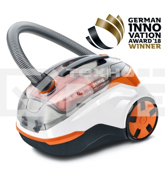 Моющий пылесос Thomas DryBOX + AquaBOX Cat&Dog белый/оранжевый, 325/1700Вт, уборка сухая, пылесборник контейнер 2.6 л