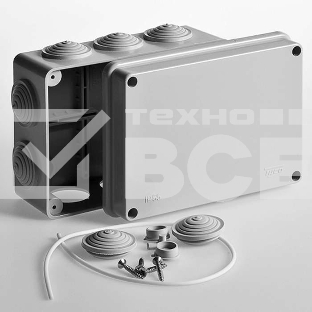 Рувинил 67053 Тусо.Коробка расп. для о/п, 150х110х70мм, 10вводов, IP55