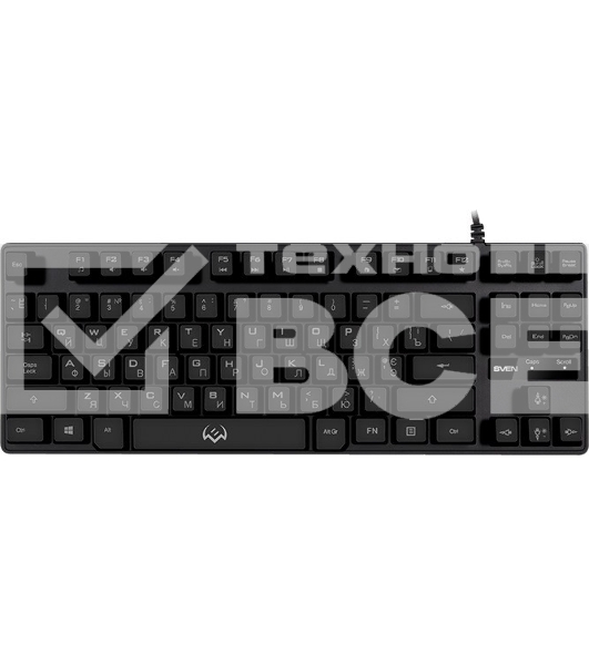Игровая клавиатура SVEN KB-G7400 (87кл., 12 Fn функций, подсветка) Игровая клавиатура SVEN KB-G7400 (87кл., 12 Fn функций, подсветка)