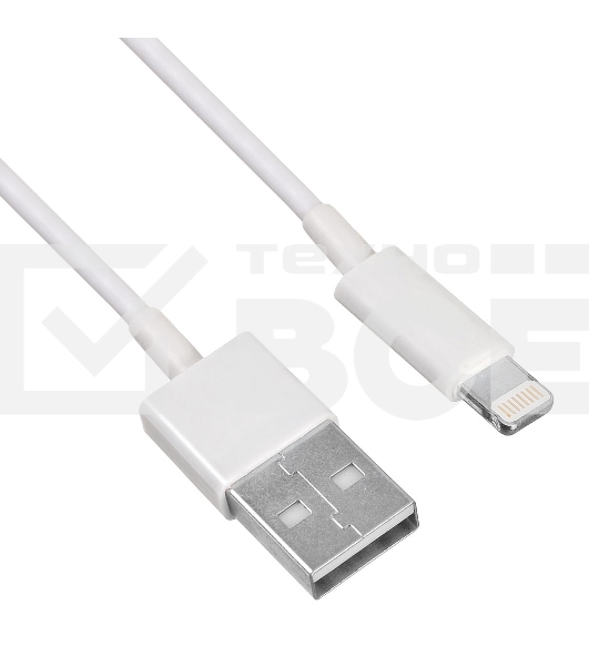 Кабель Buro USB-IP-1.2W2A 1.2м белый