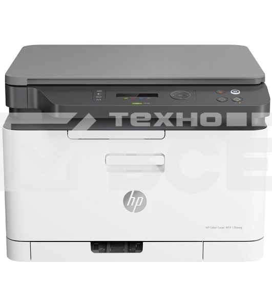 МФУ лазерный HP Color 178nw (4ZB96A), A4, цветной, печ. до 18 стр/мин. (ч/б) до 4 стр/мин. (цвет), 600 x 600 dpi, USB, RJ-45, Wi-Fi, Air Print, Mopria