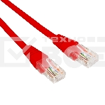 Патч-корд U/UTP REXANT категория 6, RJ45-RJ45, неэкранированный, 26AWG, LSZH, красный, 2 м, фото 1