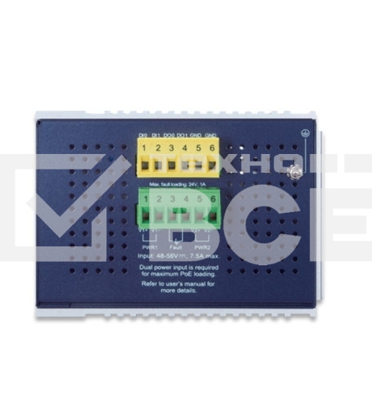 Индустриальный PoE коммутатор IGS-20160HPT для монтажа в DIN-рейку IP30 Industrial L2+/L4 16-Port 1000T 802.3at PoE+ 2-Port 1000T + 2-port 100/1000X SFP Full Managed Switch (-40 to 75 C, dual redundant power input on 48~56VDC terminal block, DIDO, ERPS Ri