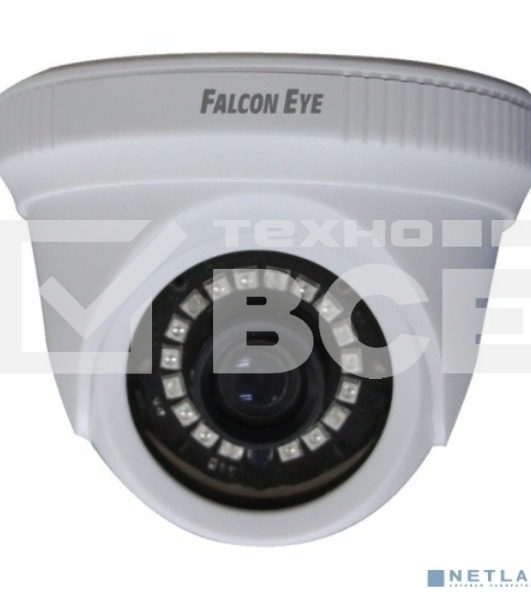 Купольная, универсальная 1080P видеокамера Falcon Eye FE-MHD-DP2e-20 4 в 1 (AHD, TVI, CVI, CVBS) с функцией «День/Ночь»; 1/2.9