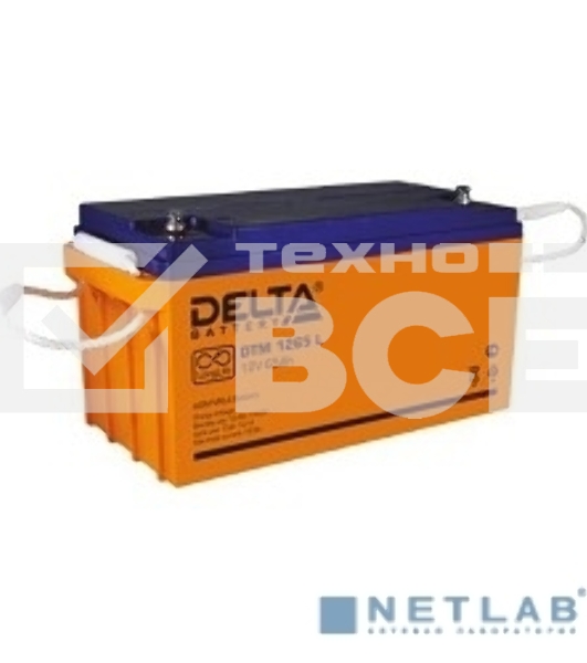 Батарея Delta DTM 1265 L (65 А\ч, 12В) свинцово- кислотный аккумулятор