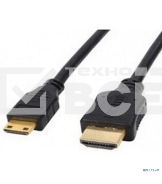 Кабель Exegate HDMI to miniHDMI (19M -19M) 1м, ver1.4, позолоченные контакты
