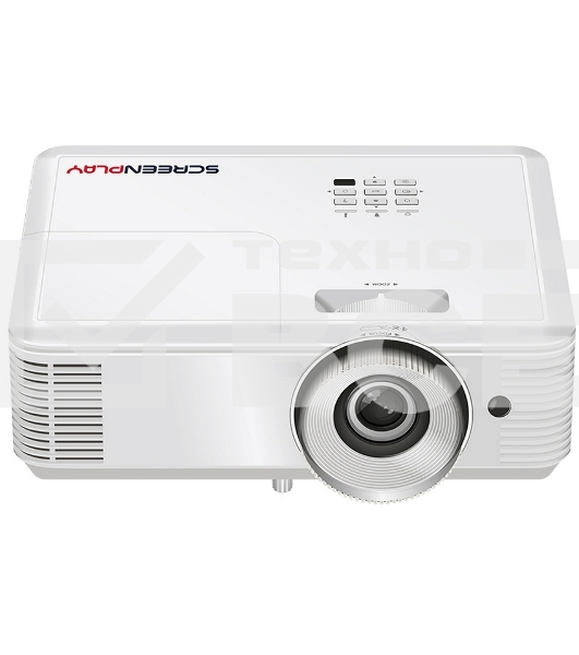 Проектор ScreenPlay INFOCUS [SP222] DLP, 4000 lm, SVGA, 30 000:1, 1.942.16:1, 2xHDMI 1.4, VGA in/out, S-Video, 3.5mm in/out, USB-A, RS-232, лампа 15 000ч.(ECO mode), 10W, 27дБ, 2,9 кг, БЕЛЫЙ