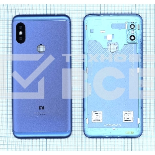 Задняя крышка для Xiaomi Redmi Note 6 голубая