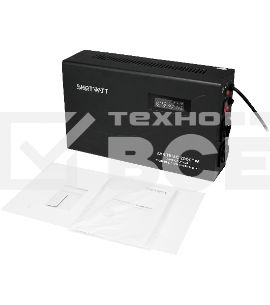 Стабилизатор напряжения Smartwatt AVR Triac 2000TW 2000ВА черный