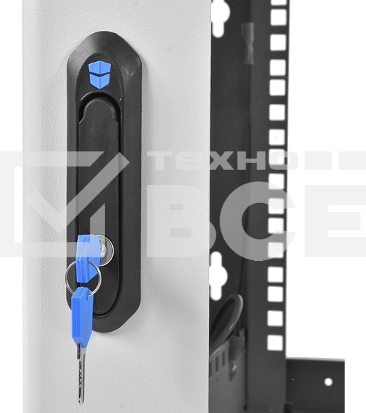 Шкаф коммутационный ЦМО (ШРН-6.500) напольный 6U 600x500мм пер.дв.стекл 200кг серый 470мм 180град.