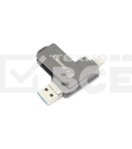 Флешка USB Dr. Memory 051 64Гб, USB 3.0, черный