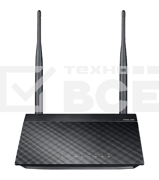 Сетевое оборудование ASUS RT-N12 E WiFi Router (RTL) 802.11b/g/n, 4UTP 10/100 Mbps, 1WAN, 300Mbps, 2x2dBi