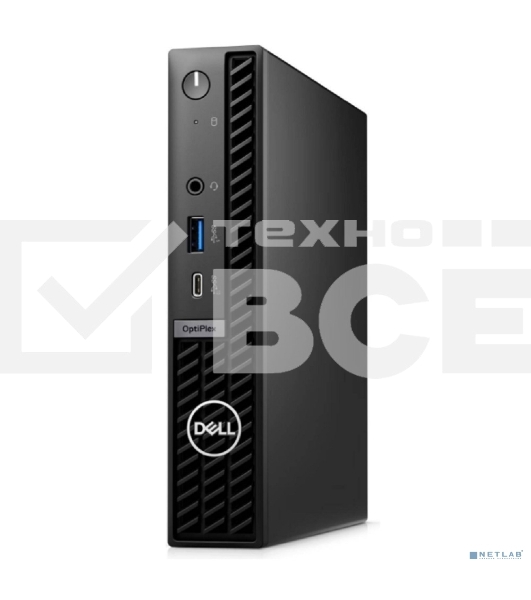 Мини ПК Dell Optiplex 7020 Micro i3 14100T (2.7) 8Gb SSD 512Gb UHDG 730 Linux Ubuntu GbitEth WiFi BT 90W мышь клавиатура черный (7020-3850)