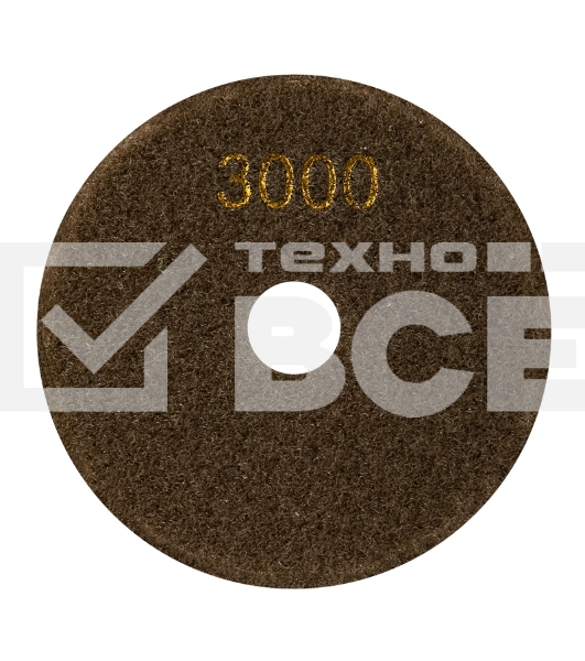 Круг алмазный KRANZ гибкий шлифовальный Черепашка 100 мм, P3000, сухое шлифование