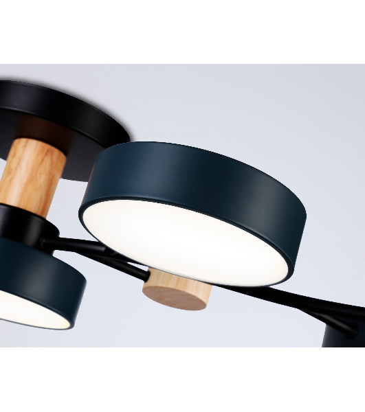 Светильник Ambrella light FL4835/5 BK черный 3000K-6400K 70W 830*400*160 (ПДУ ИК)