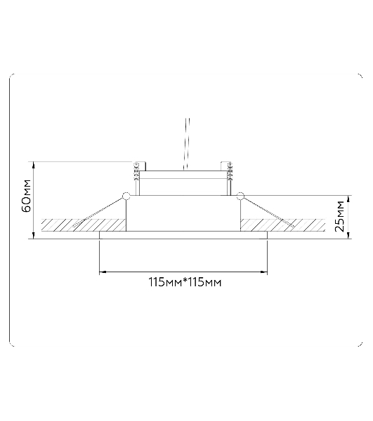 Светильник Ambrella light TN52341 SWH/GWH белый песок/белый глянец GX53 max 12W 115*115*25