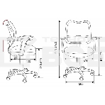 Кресло компьютерное Бюрократ CH-W797/BR/TW-14C TW-14C коричневый, спинка сетка, сиденье коричневый, пластик белый, фото7