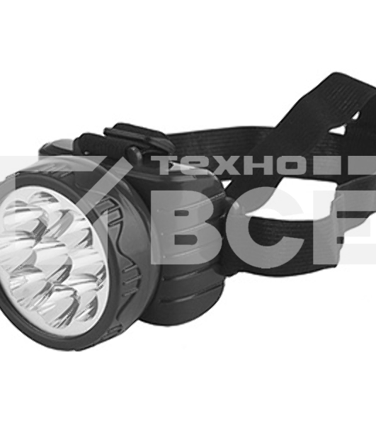 Фонарь ТРОФИ TG9 9xLEDаккумуляторный налобный 4V0.9Ah ЗУ 220V
