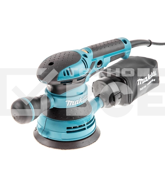 Шлифовальная машина Makita BO5041 ЭШМ,300Вт,ф125мм,4000-12000об\м,ампл-2.8мм,1.4кг,кор,п\сборник,доп.рукоятка