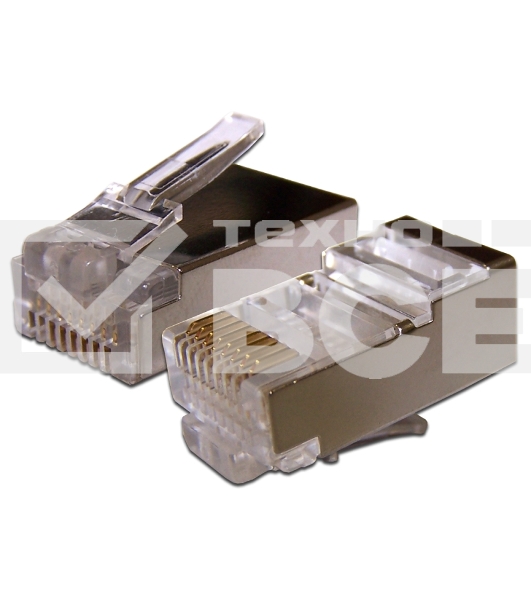 Коннектор RJ45 STP 8P8C, универсальный, для толстого кабеля, cat.6, 100 шт.