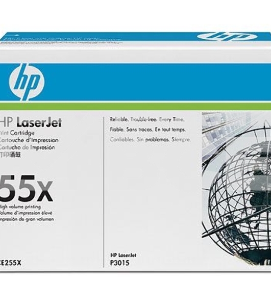 Картридж лазерный HP CE255X черный для LaserJet P3015/P3015d/P3015dn/P3015x 12500 стр.
