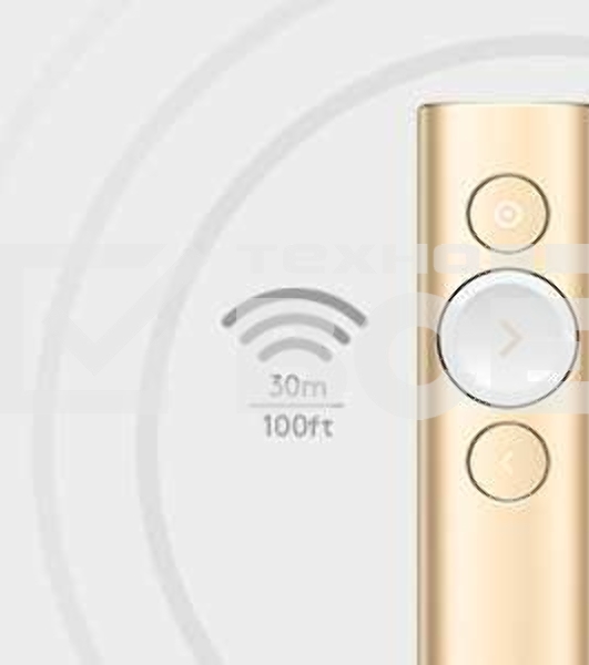 Презентер Logitech Spotlight золотистый, радиоканал, USB, кнопки - 3