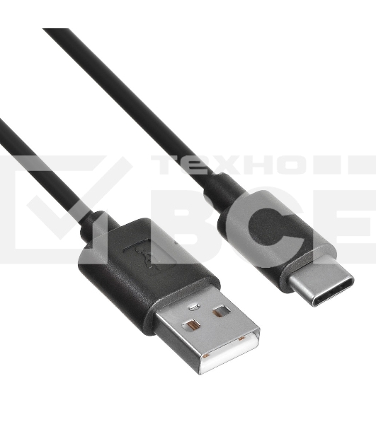Кабель Buro USB-TC-0.8B2A 0.8м черный