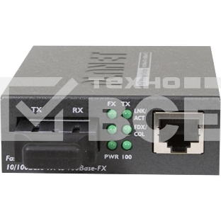 Конвертер FT-802S15 медиа конвертер 10/100TX - 100Base-FX (SC) Single Mode Bridge Fiber Converter - 15KM, LFPT