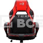 Кресло игровое AEROCOOL AС40C AIR, на колесиках, полиуретан, черный/красный aс40c black red, фото2