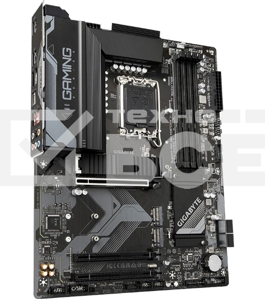 Материнская плата Gigabyte B760 GAMING X, LGA 1700, Intel B760, 4xDDR5, 4xSATA, 3xM.2, 1xPCI-E 4.0 x16, 2xPCI-E 3.0 x1, 1xHDMI, 1xDP, 1x 2.5Gb LAN, 1xUSB 3.2 Gen 2, 1xUSB 3.2 Gen 1, 5xUSB 2.0, 6x3.5 мм, 7.1, ATX