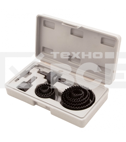 Набор кольцевых пил Matrix по дереву, 19-64 мм 11 предм