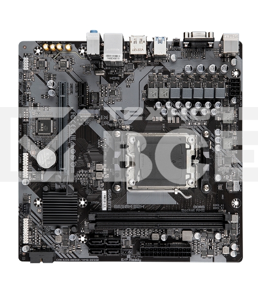 Материнская плата Gigabyte B650M S2H (V1.2), AM5, AMD B650, 2xDDR5, 4xSATA, 1xM.2, 1xPCI-E 4.0 x16, 3xUSB-A 3.2 Gen 1, 1xUSB-C 3.2 Gen 1, 1x 1Gb LAN, 3x3.5 мм, 7.1, Micro-ATX