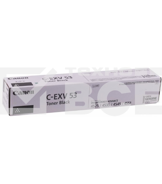 Картридж лазерный Canon C-EXV53 0473C002 черный (42 100 стр.) для Canon iR ADV 4525i/4535i/4545i/4551i