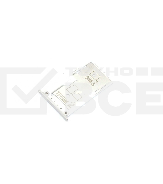 Лоток для SIM-карты Xiaomi Redmi Note 4 серебристый