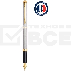 Ручка перьевая Waterman Hemisphere (CWS0920310) Steel GT F сталь нержавеющая/позолота подар.кор., фото 1