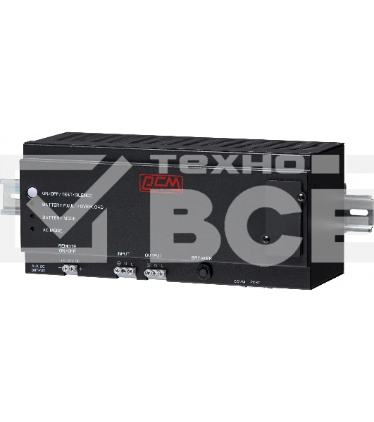 Источник бесперебойного питания Powercom DRU 850VA/510W, DIN Rail, 230V, RS-232, 2 year warranty (1114019)