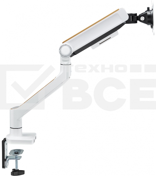 Кронштейн для мониторов Ultramounts UM732W белый/коричневый 17'-32' макс.8кг крепление к столешнице поворот и наклон